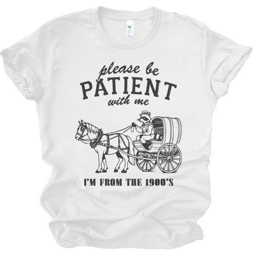 Please Be Patient I'm From The 1900s Raccoon Lover Unisex Jersey T-Shirt - Figerry