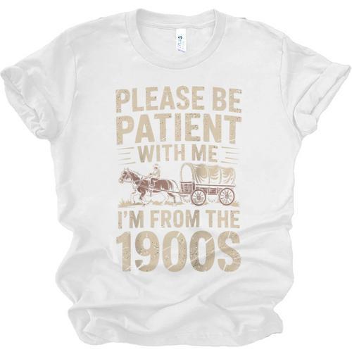 Please Be Patient With Me I'm From The 1900S Raglan Baseball Tee Unisex Jersey T-Shirt - Figerry