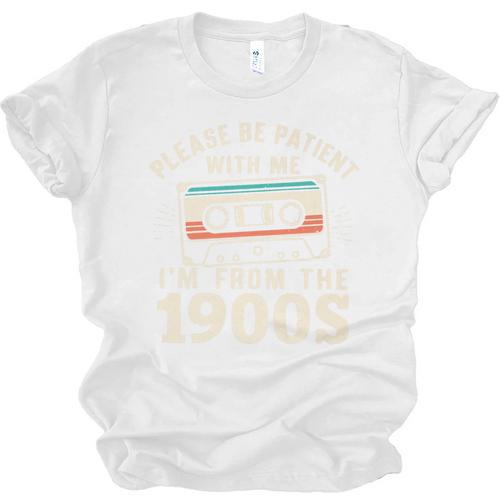 Please Be Patient With Me I'm From The 1900s Retro Cassette Premium Unisex Jersey T-Shirt - Figerry