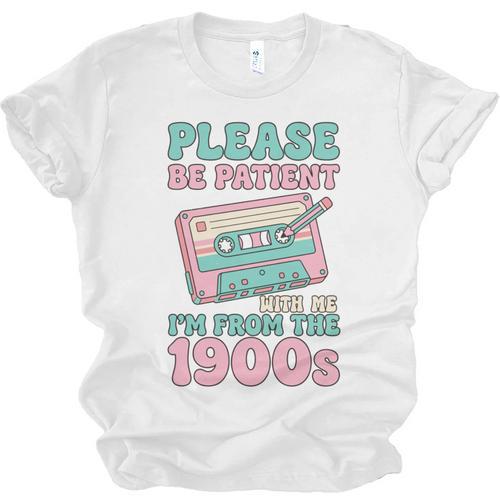 Please Be Patient With Me I'm From The 1900s Retro Cassette Unisex Jersey T-Shirt - Figerry