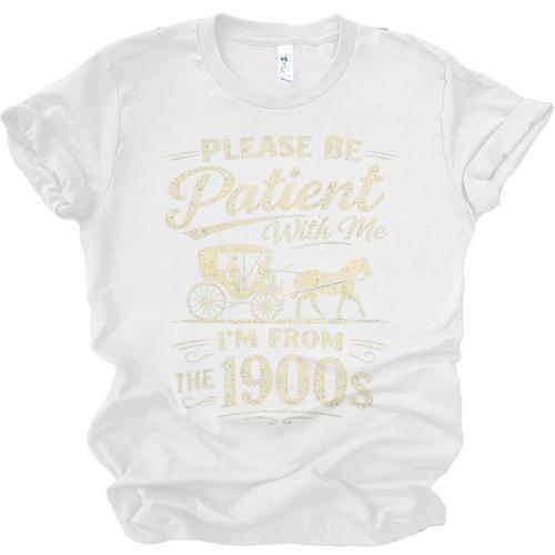 Please Be Patient With Me I'm From The 1900s Retro Premium Tri-Blend Unisex Jersey T-Shirt - Figerry