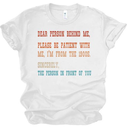 Please Be Patient With Me I'm From The 1900s Sarcastic Premium Unisex Jersey T-Shirt - Figerry