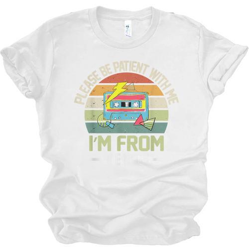 Please Be Patient With Me I'm From The 1900s Vintage Cassett Unisex Jersey T-Shirt - Figerry