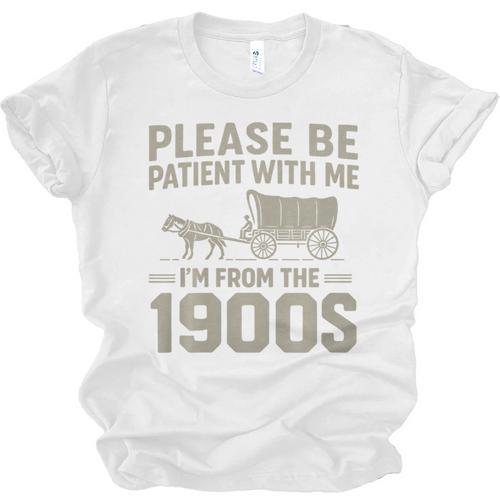 Please Be Patient I'm From The 1900s Vintage Over The Hill Premium Tri-Blend Unisex Jersey T-Shirt - Figerry