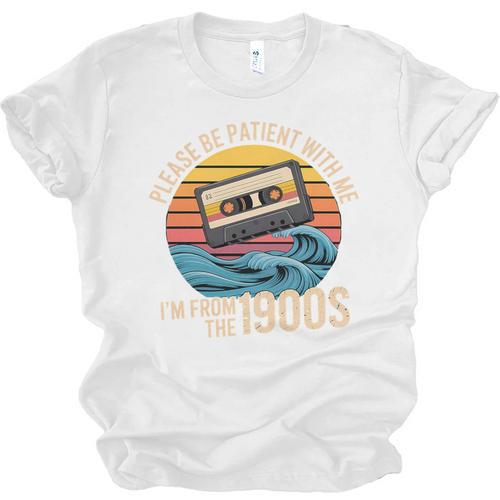 Please Be Patient With Me I'm From The 1900s Vintage Humor Premium Tri-Blend Unisex Jersey T-Shirt - Figerry