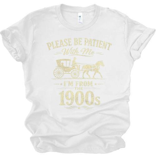 Please Be Patient With Me I'm From The 1900s Vintage Premium Tri-Blend Unisex Jersey T-Shirt - Figerry
