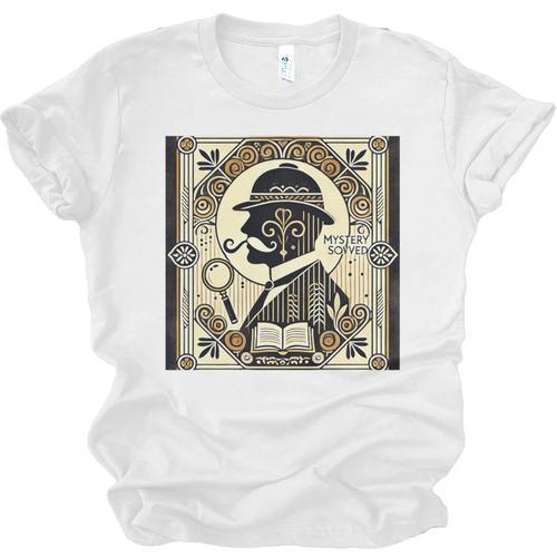 Poirot Mystery Books Vintage Detective Premium Tri-Blend Unisex Jersey T-Shirt - Bookorys
