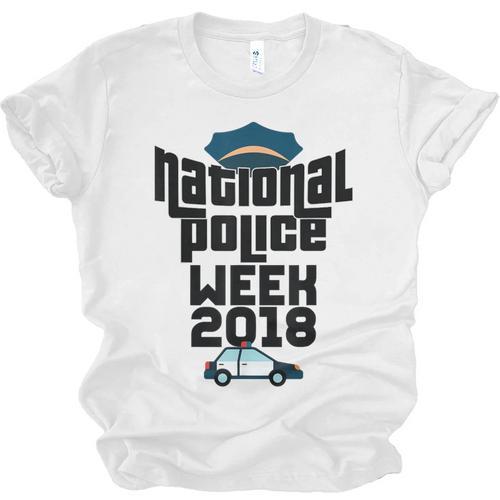 Police Officer National Week T-Shirt Graduation 2018 Unisex Jersey T-Shirt - Best Gift Smart