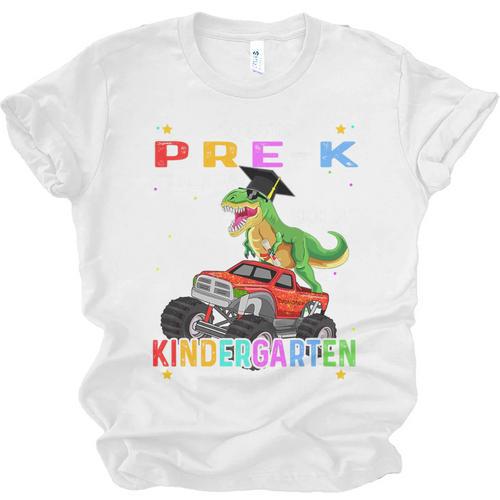 Pre k Graduation 2025 Pre-k Kindergarten Graduate Dinosaur Premium Tri-Blend Unisex Jersey T-Shirt - Best Gift Smart