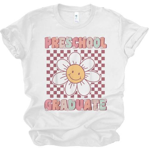 Preschool Graduation Graduate Cute Groovy Last Day Of Pre K Unisex Jersey T-Shirt - Best Gift Smart