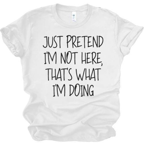 Pretend Introvert Introverted Apparel Unisex Jersey T-Shirt - Raresse