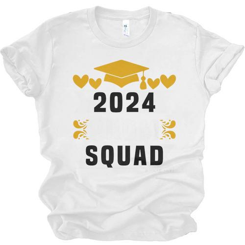 Prom Squad 2024 High School Graduation Party Premium Unisex Jersey T-Shirt - Best Gift Smart