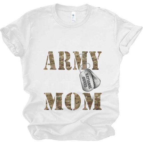 Proud Army National Guard Mom National Guard Graduation Unisex Jersey T-Shirt - Best Gift Smart