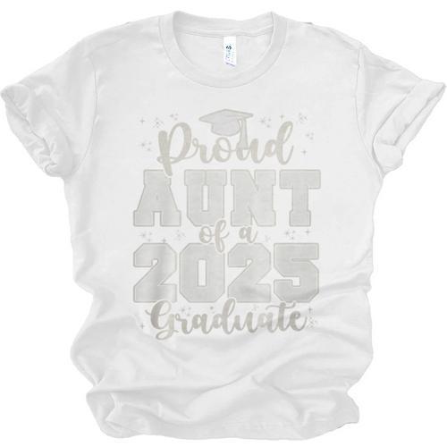 Proud Aunt Of a 2025 Graduate Grad Prom Senior Graduation Premium Tri-Blend Unisex Jersey T-Shirt - Best Gift Smart