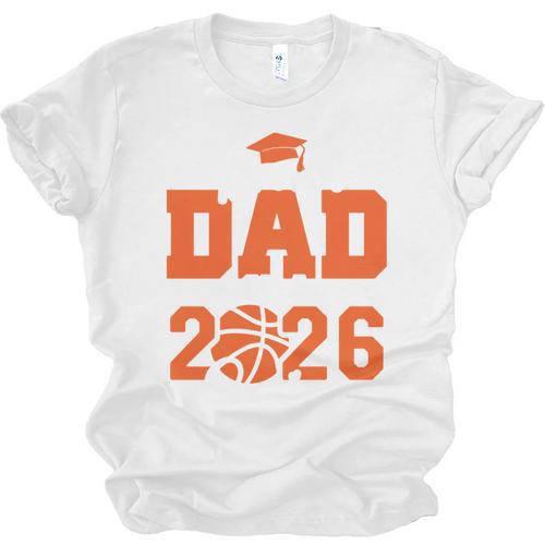 Proud Dad Of A 2026 Senior Basketball Graduation Family Unisex Jersey T-Shirt - Best Gift Smart