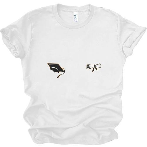 Proud Grandma Of A 2025 College Graduate Graduation Unisex Jersey T-Shirt - Best Gift Smart