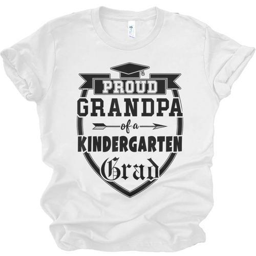 Proud Grandpa Of a Kindergarten Grad Graduation Shirt Unisex Jersey T-Shirt - Best Gift Smart