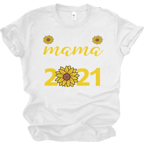Proud Mama Of a 2021 Graduate Senior Mom 2021 Graduation Unisex Jersey T-Shirt - Best Gift Smart