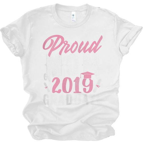 Proud Mom Of The Graduate Senior Class 2019 Graduation Party Unisex Jersey T-Shirt - Best Gift Smart