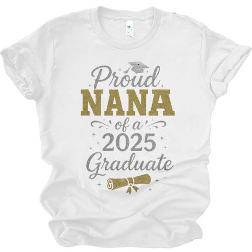 Proud Nana Of a 2025 Graduate Senior Graduation Women Premium Tri-Blend Unisex Jersey T-Shirt - Best Gift Smart