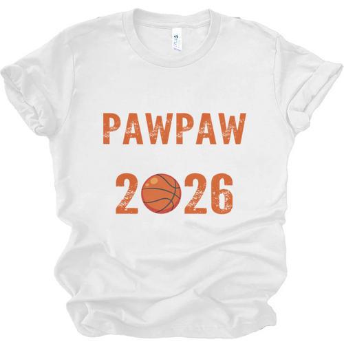 Proud PAW PAW Of 2026 Senior Basketball Student Graduation Unisex Jersey T-Shirt - Best Gift Smart