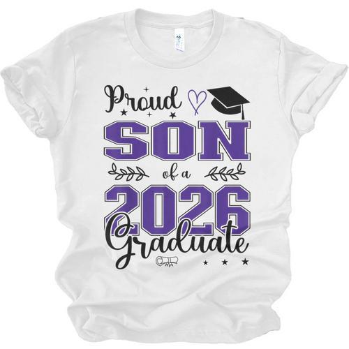 Proud Son Of a Class Of 2026 Graduate For Graduation Unisex Jersey T-Shirt - Best Gift Smart