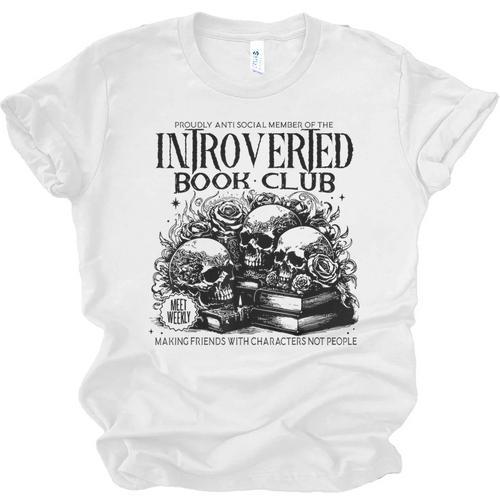 Proudly Anti Social Member Of The Introverted Book Club Unisex Jersey T-Shirt - Bookorys CA