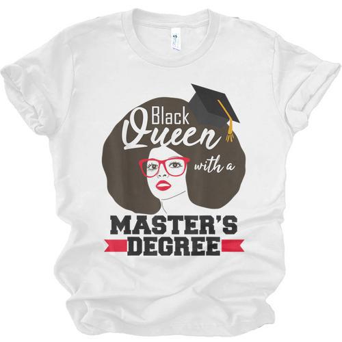 Queen Masters Degree Graduation Social Work MSW MPH Unisex Jersey T-Shirt - Best Gift Smart