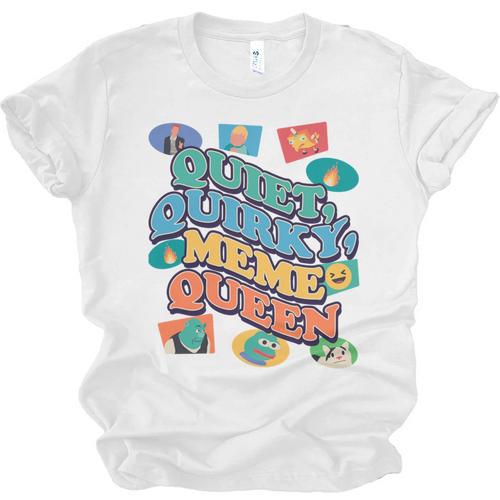 Quiet Quirky Meme Queen Introvert Anti People Meme Lovers Unisex Jersey T-Shirt - Raresse