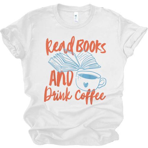 Read Book And Drink Coffee Book Club Reading Unisex Jersey T-Shirt - Bookorys CA