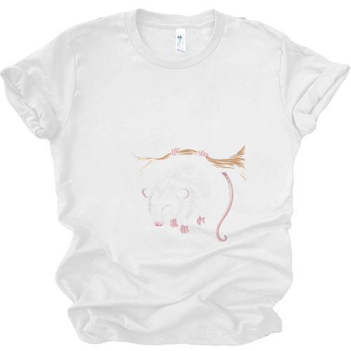 Read Books Be Weird Stay Feral Opossum Unisex Jersey T-Shirt - Bookorys