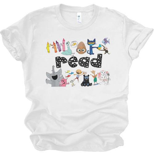 Read Children's Books Teacher Unisex Jersey T-Shirt - Bookorys UK