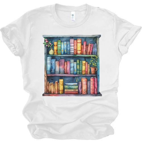 Reading And Bookcase Magic Book Premium Unisex Jersey T-Shirt - Bookorys CA