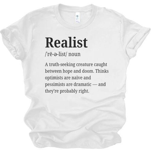 Realist Definition For Introverts Honest Personality Unisex Jersey T-Shirt - Raresse