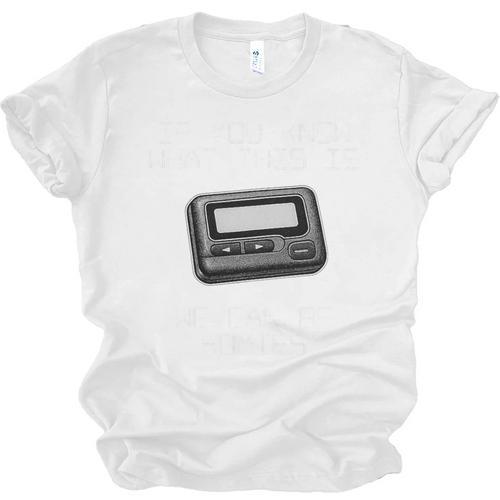 Retro Pager 90s Nostalgia Premium Tri-Blend Unisex Jersey T-Shirt - Figerry