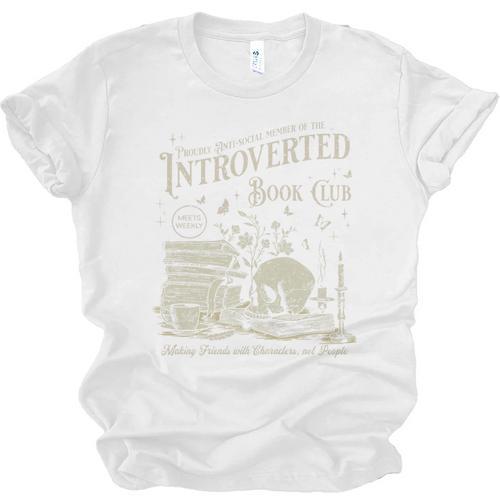 Retro Proud Anti Social Member Of Introverted Book Club Premium Tri-Blend Unisex Jersey T-Shirt - Bookorys CA