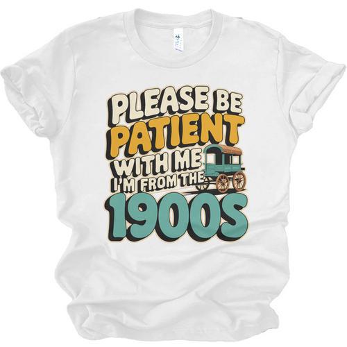 Saying Please Be Patient With Me I'm From The 1900s Premium Tri-Blend Unisex Jersey T-Shirt - Figerry
