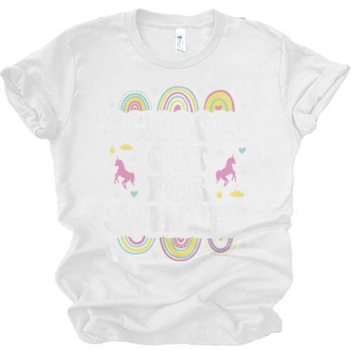 School's Out For Summer Unicorn Graduation Teacher Student Unisex Jersey T-Shirt - Best Gift Smart