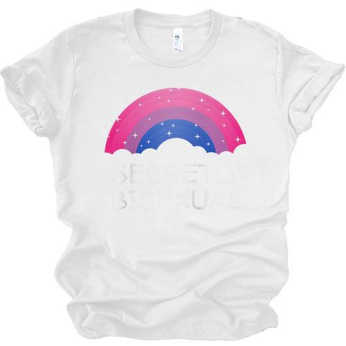 Secretly Bisexual Bi Introvert Bi Pride Antisocial LGBTQ Raglan Baseball Tee Unisex Jersey T-Shirt - Raresse