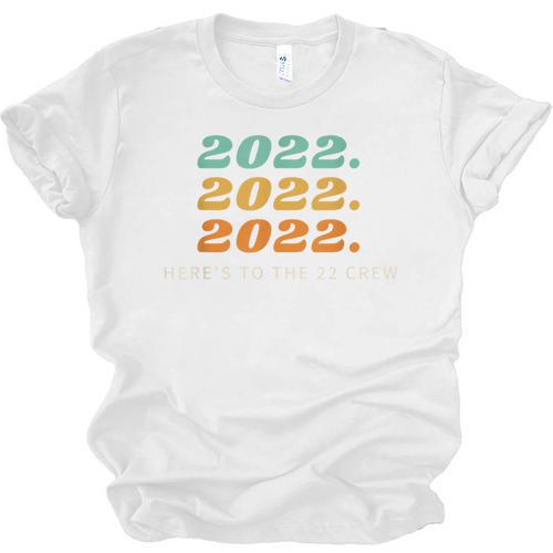 Senior 2022 Shirt Class Of 2022 Retro Graduation Grad Unisex Jersey T-Shirt - Best Gift Smart