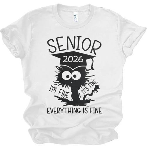 Senior 2026 High School College Graduation Year Class Of 26 Unisex Jersey T-Shirt - Best Gift Smart