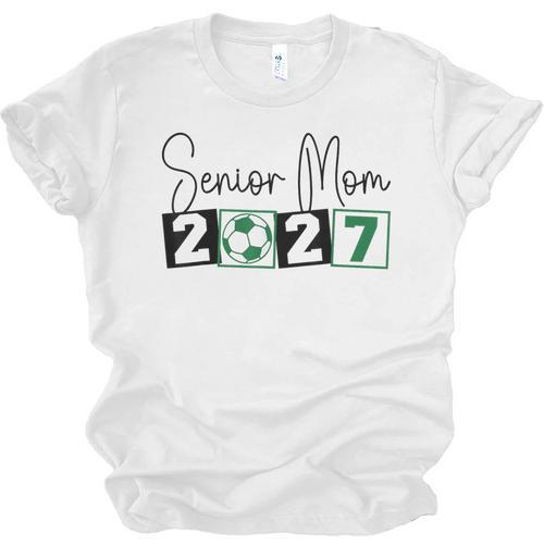 Senior 2027 Soccer Mom Final Season Class Of 2027 Graduation Unisex Jersey T-Shirt - Best Gift Smart