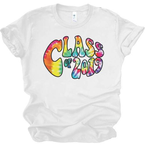 Senior Class Of 2019 Boho Tie Dye Graduation Unisex Jersey T-Shirt - Best Gift Smart