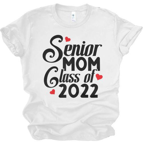 Senior Class Of 2022 School Graduation Mom Unisex Jersey T-Shirt - Best Gift Smart