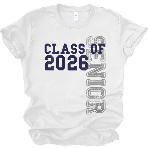 Senior Class Of 2026 Graduation Year High School & College Unisex Jersey T-Shirt - Best Gift Smart