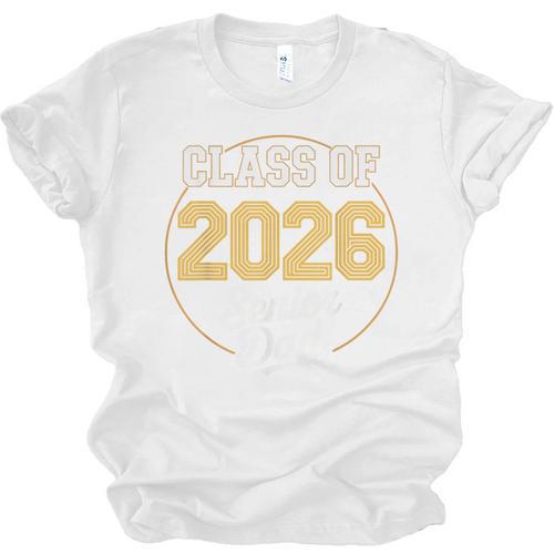 Senior Dad Class Of 2026 Purple Retro Vintage Graduation Unisex Jersey T-Shirt - Best Gift Smart