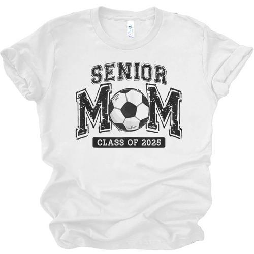 Senior Mom 2025 Soccer Mom Class Of 2025 Graduation Unisex Jersey T-Shirt - Best Gift Smart