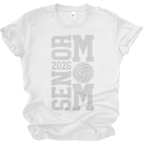 Senior Volleyball Mom 2026 Class Graduation Volleyball Premium Tri-Blend Unisex Jersey T-Shirt - Best Gift Smart