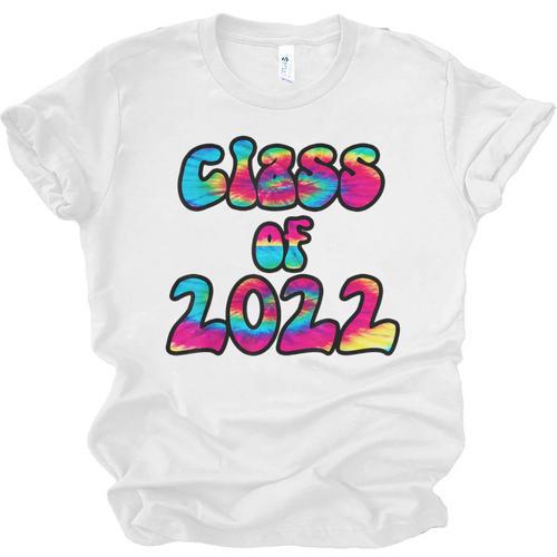 Senior Year 2022 Class Of 2022 Graduation Tie Dye Groovy Unisex Jersey T-Shirt - Best Gift Smart