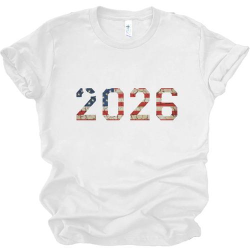 Senior Year 2026 American Flag USA Graduation Class Of 2026 Unisex Jersey T-Shirt - Best Gift Smart